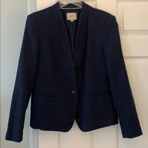 Navy single button blazer